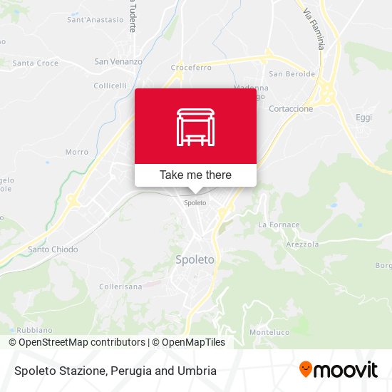 Spoleto Stazione map