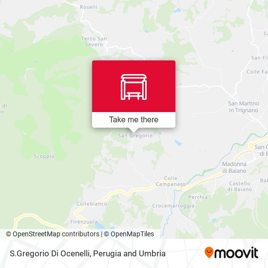 S.Gregorio Di Ocenelli map