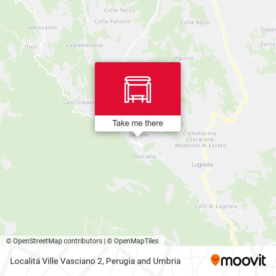 Localitá Ville Vasciano 2 map