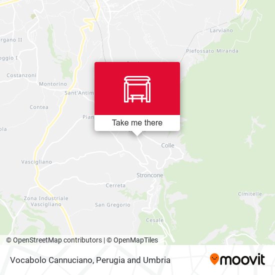 Vocabolo Cannuciano map