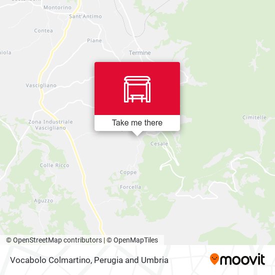 Vocabolo Colmartino map