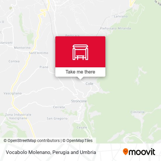 Vocabolo Molenano map