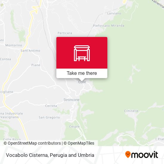 Vocabolo Cisterna map