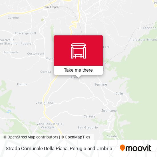 Strada Comunale Della Piana map