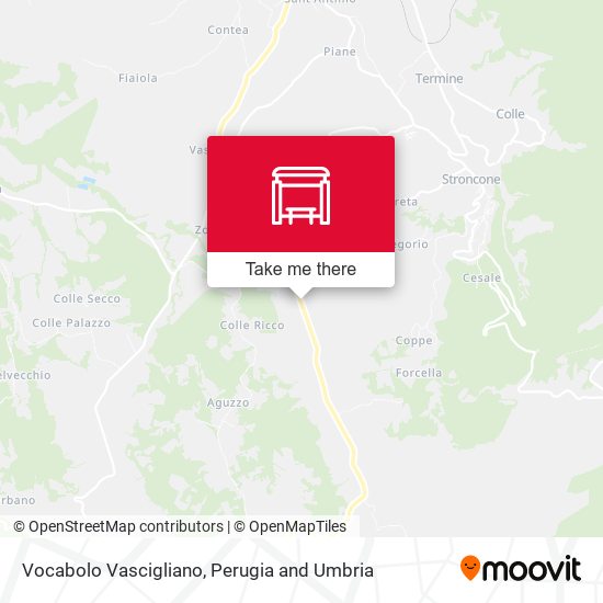 Vocabolo Vascigliano map