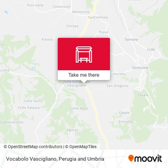 Vocabolo Vascigliano map
