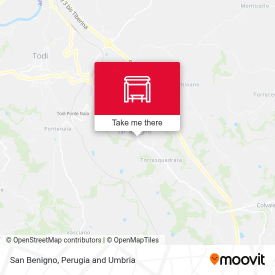 San Benigno map