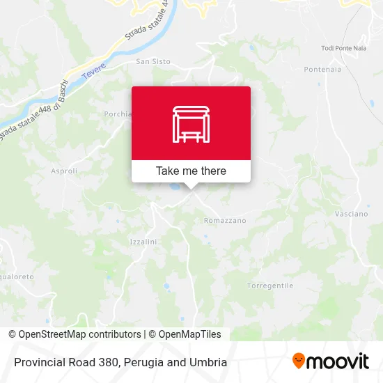 Provincial Road 380 map
