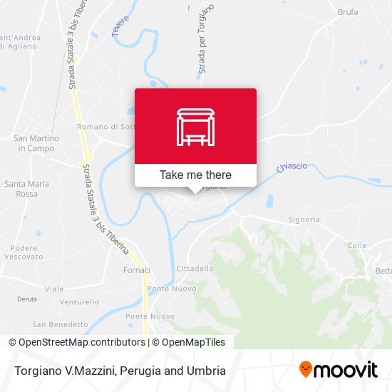 Torgiano V.Mazzini map