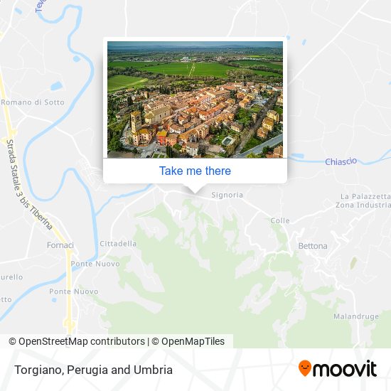 Torgiano map