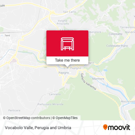 Vocabolo Valle map