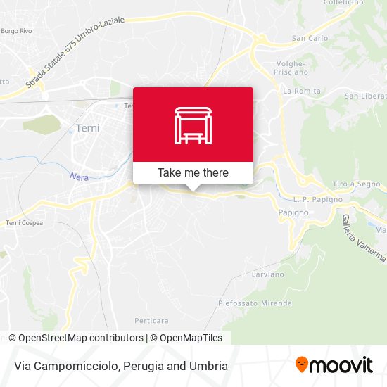 Via Campomicciolo map