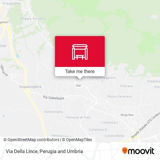 Via Della Lince map