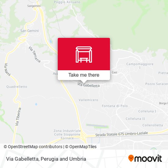 Via Gabelletta map