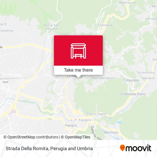Strada Della Romita map