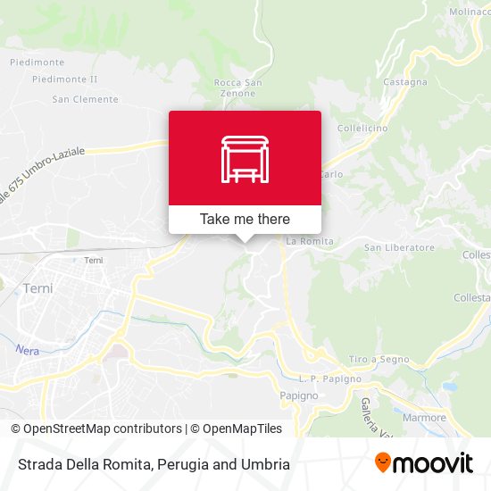 Strada Della Romita map