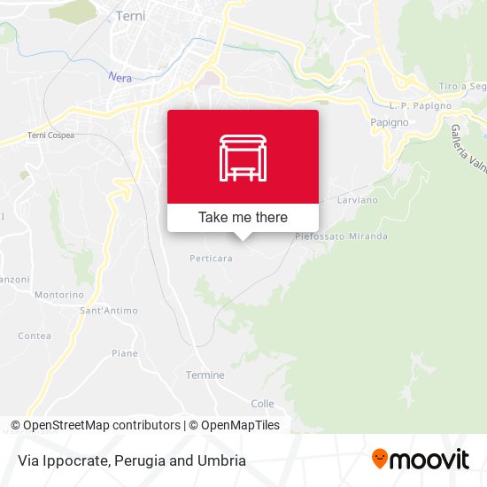 Via Ippocrate map
