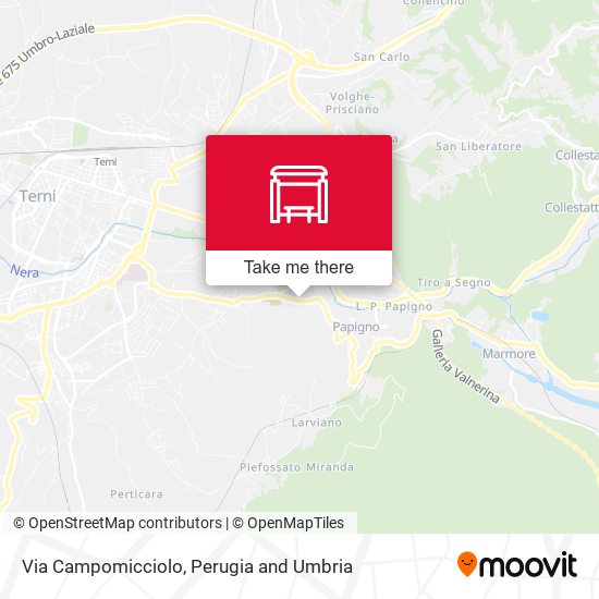 Via Campomicciolo map