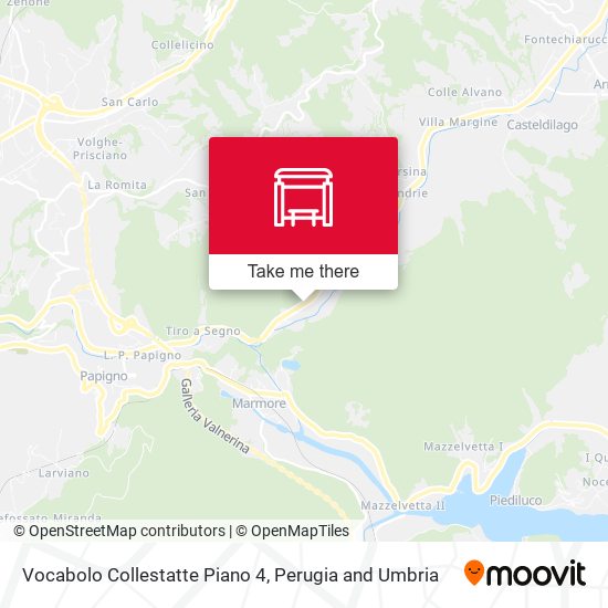 Vocabolo Collestatte Piano 4 map