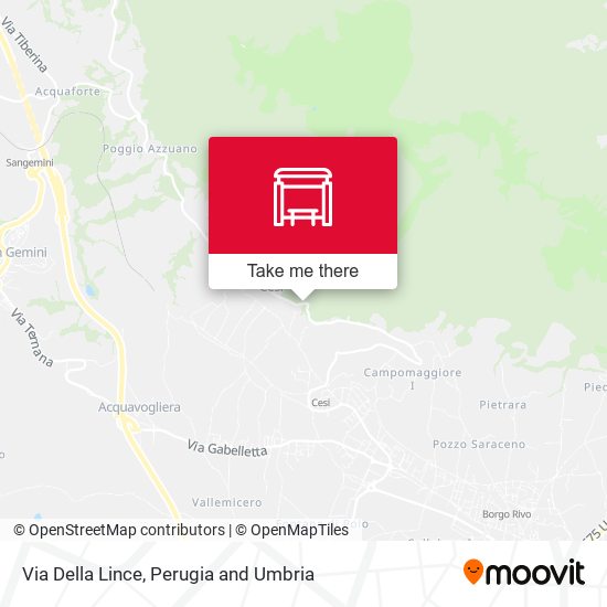 Via Della Lince map