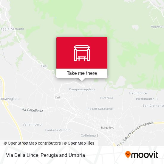 Via Della Lince map