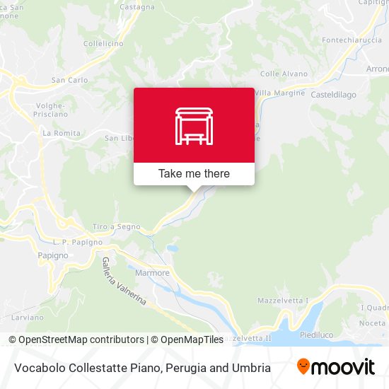 Vocabolo Collestatte Piano map