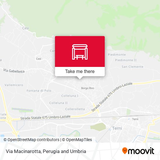 Via Macinarotta map