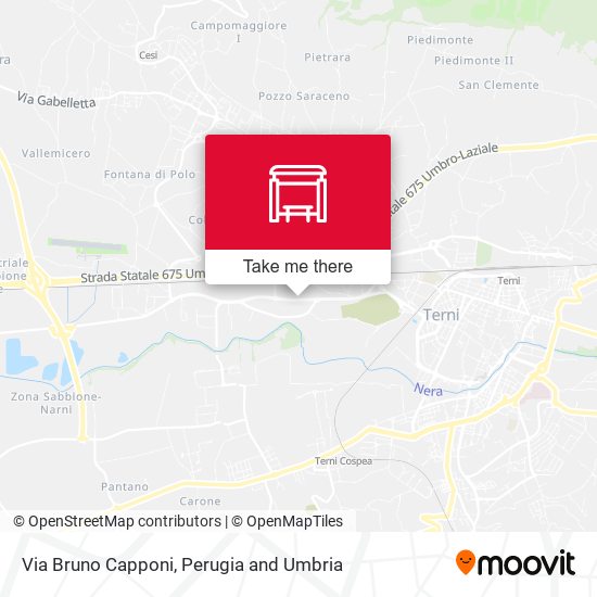 Via Bruno Capponi map