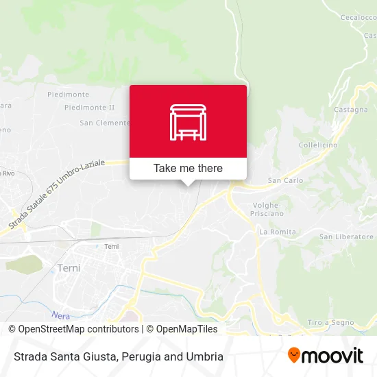 Santa Giusta Road map