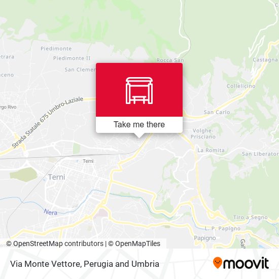 Via Monte Vettore map