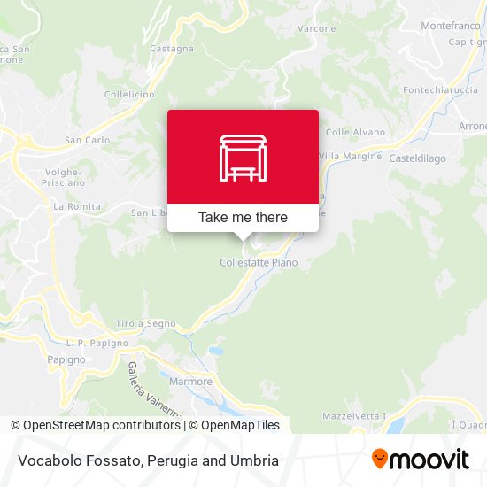 Vocabolo Fossato map