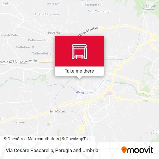 Via Cesare Pascarella map