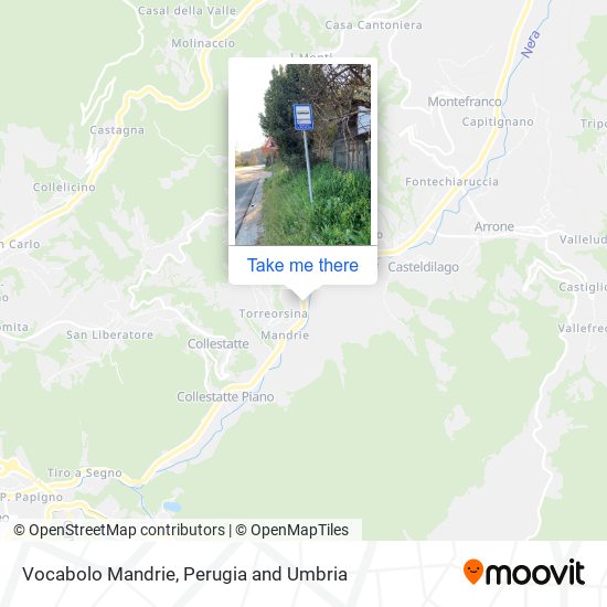 Vocabolo Mandrie map