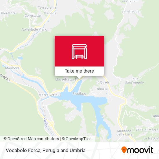 Vocabolo Forca map