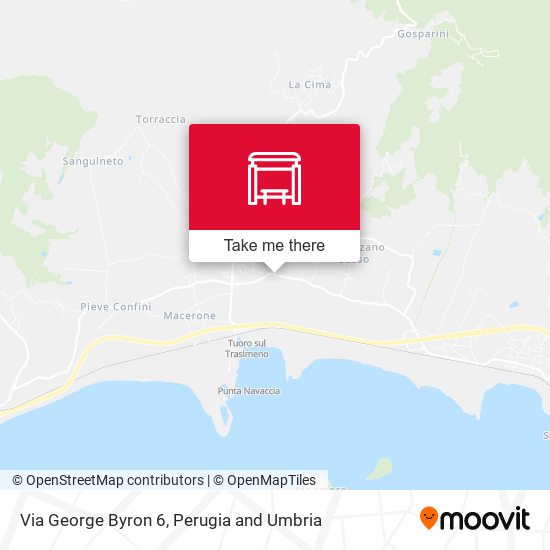 Via George Byron 6 map