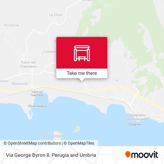 Via George Byron 8 map