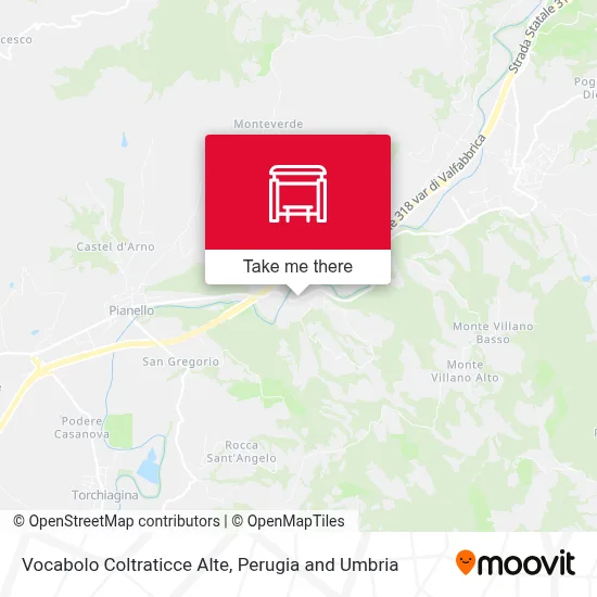 Vocabolo Coltraticce Alte map