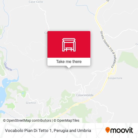 Vocabolo Pian Di Tetto 1 map