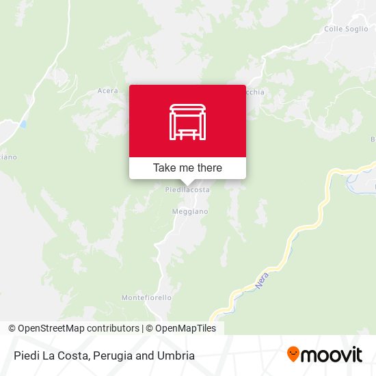 Piedi La Costa map