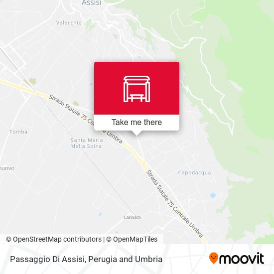 Passaggio Di Assisi map