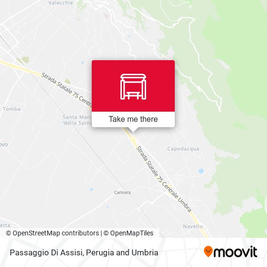 Passaggio Di Assisi map