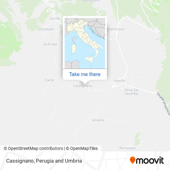 Cassignano map