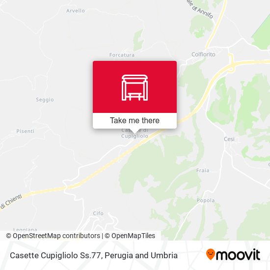 Casette Cupigliolo Ss.77 map