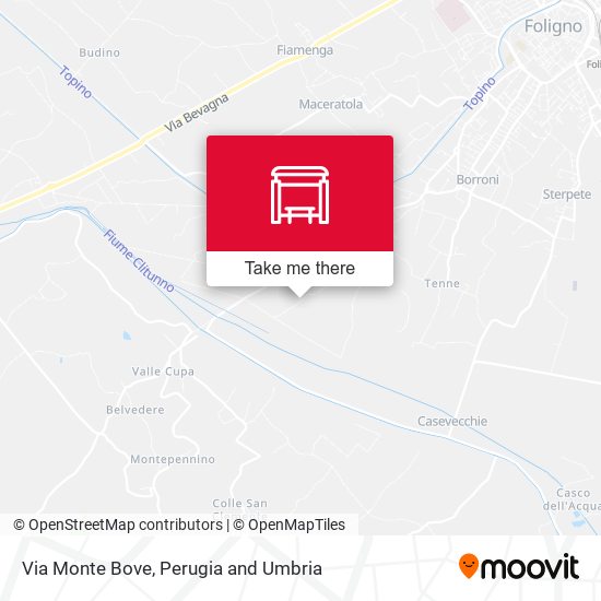 Via Monte Bove map