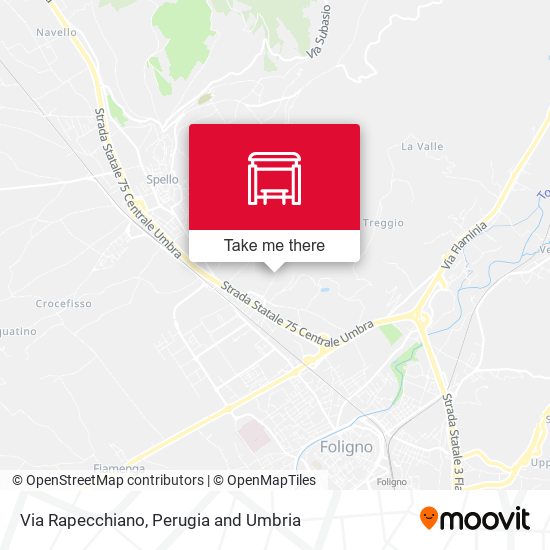 Via Rapecchiano map