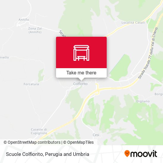 Scuole Colfiorito map