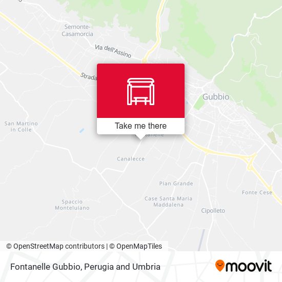 Fontanelle Gubbio map