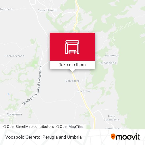 Vocabolo Cerreto map