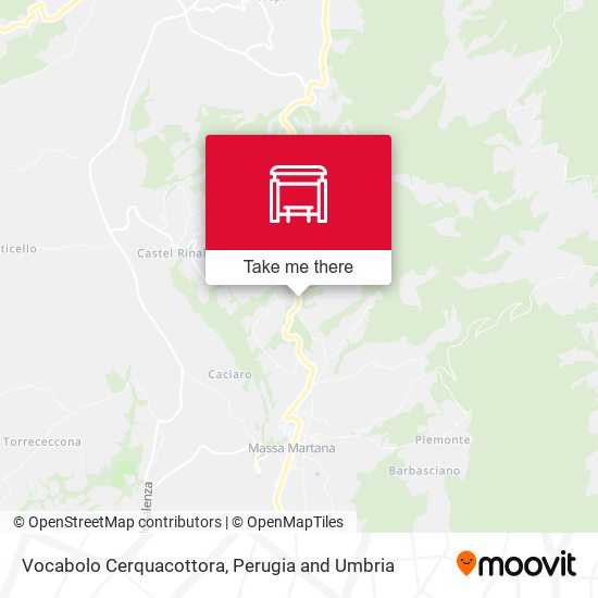 Vocabolo Cerquacottora map