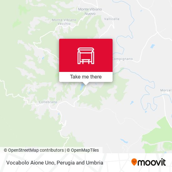 Vocabolo Aione Uno map
